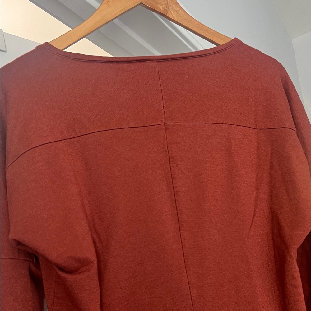 Peruvian Connection Rust Long Sleeve Tee - Picture 5 of 6